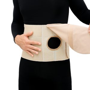 Faixa para colostomia de 3 elásticos